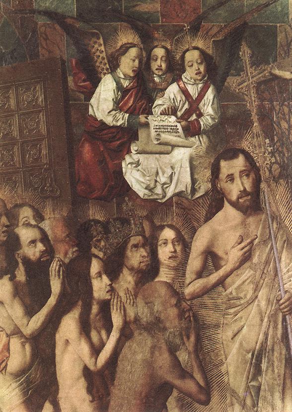 Bartolome Bermejo Christ Leading the Patriarchs to the Paradise (detail)